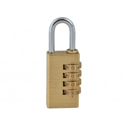 Scan NL1134 Brass Combination Padlock 28mm