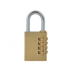 Scan NL1144 Brass Combination Padlock 38mm