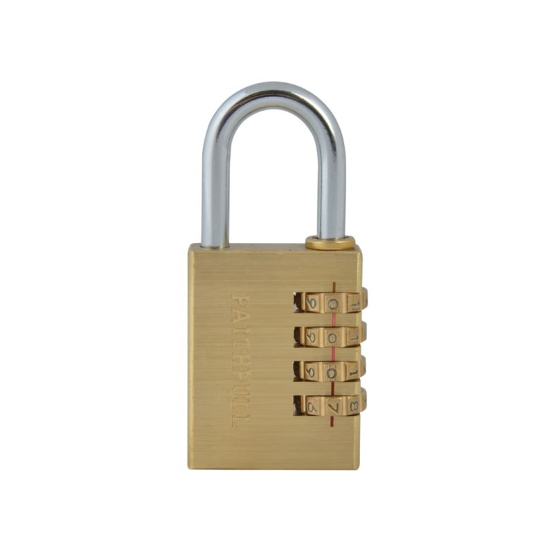 Scan NL1144 Brass Combination Padlock 38mm Scan NL1144 Brass Combination Padlock 38mm