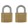 Brass Padlock Keyed Alike 2 x 40mm