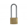 Brass Padlock 40mm Long Shackle 3 Keys