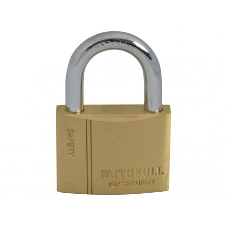 Brass Padlock 50mm 3 Keys