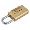 Scan NL1134 Brass Combination Padlock 28mm