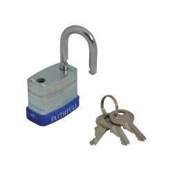 Laminated Steel Padlock 30mm 3 Keys