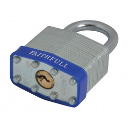 Laminated Steel Padlock 40mm 3 Keys