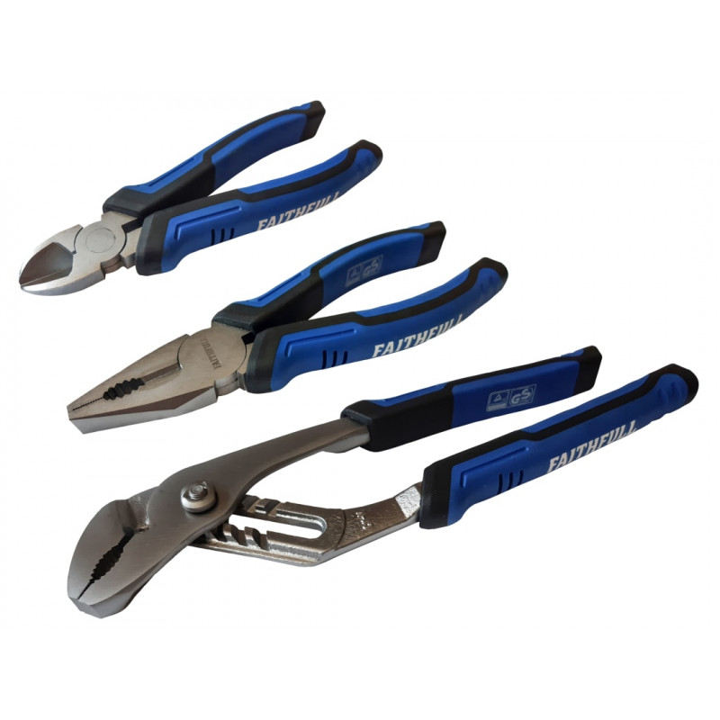 Soft Grip Pliers Set, 3 Piece Soft Grip Pliers Set, 3 Piece
