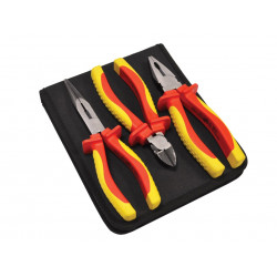VDE Pliers Set with Pouch, 3 Piece