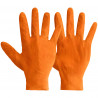 Mercator Ideall Grip Orange Nitrile Gloves (Large) (Pack of 50)