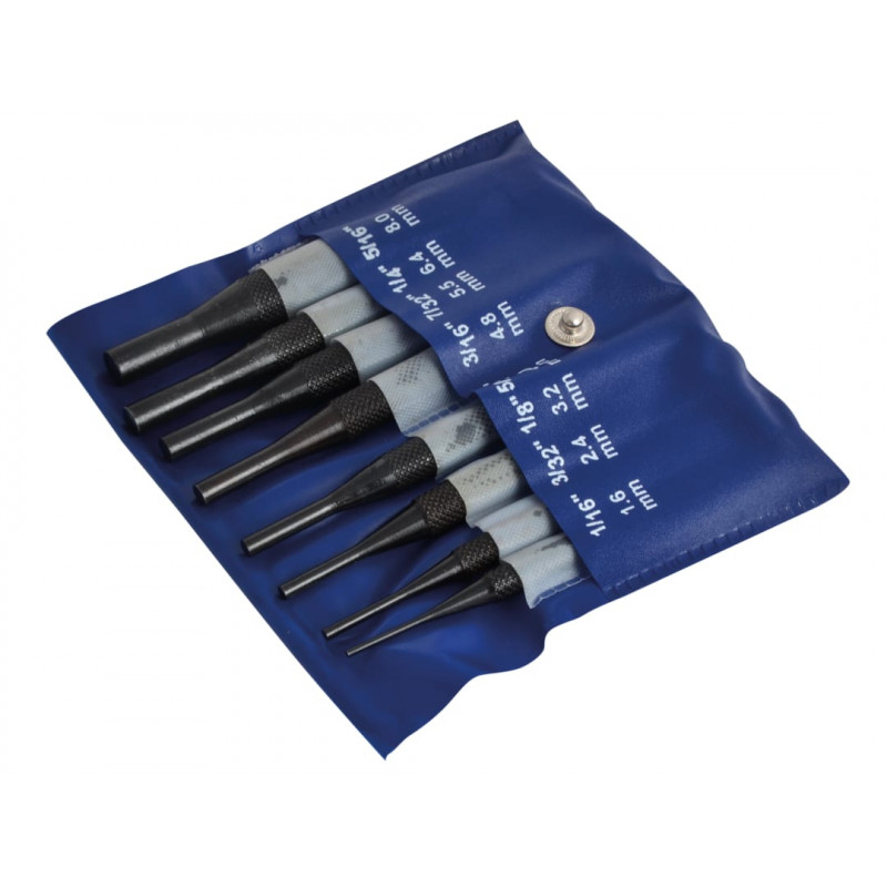 Round Head Parallel Pin Punch Set, 8 Piece Round Head Parallel Pin Punch Set, 8 Piece