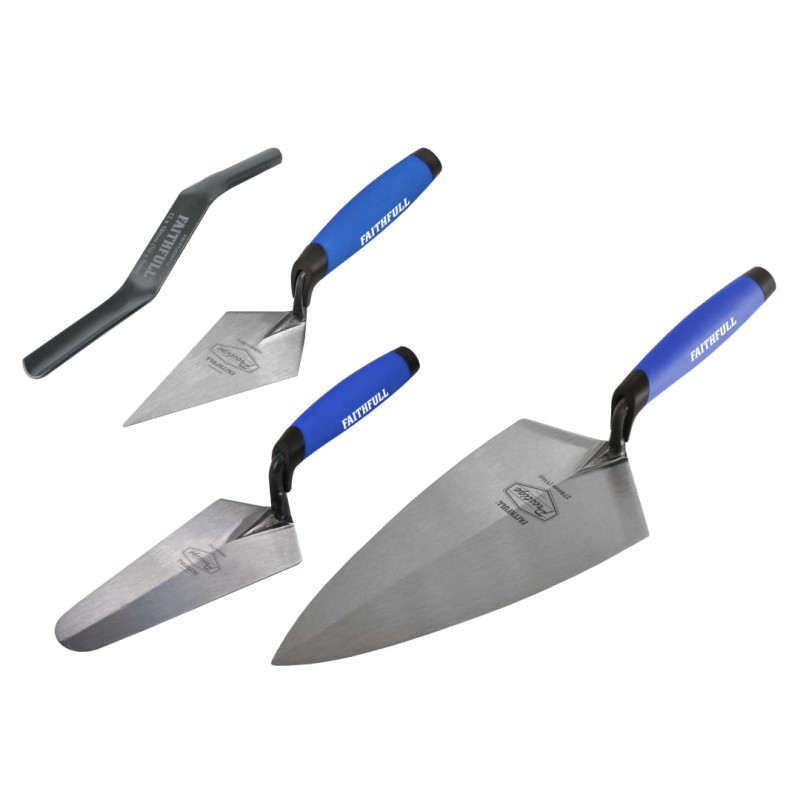 Prestige Professional Brick Trowel Set, 4 Piece Prestige Professional Brick Trowel Set, 4 Piece