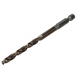 HSSE M35 Cobalt Quick-Change Impact Drill Bit 5.0mm OL:102mm WL:52mm