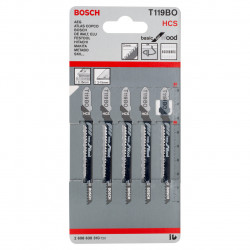 Bosch T119BO Basic Jigsaw Blade for Wood 83mm (Pack of 5)