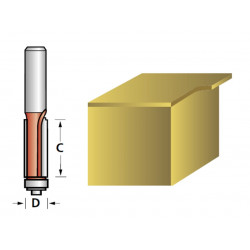 Router Bit TCT Mini Trim 6.3mm x 12.7mm 1/4in Shank