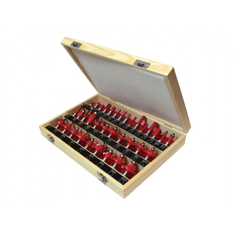 1/2in TCT Router Bit Set, 35 Piece 1/2in TCT Router Bit Set, 35 Piece