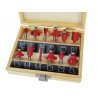 1/4in TCT Router Bit Set, 12 Piece