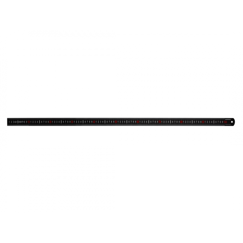 Matt Black Stainless Steel Measuring Rule 1000mm Matt Black Stainless Steel Measuring Rule 1000mm