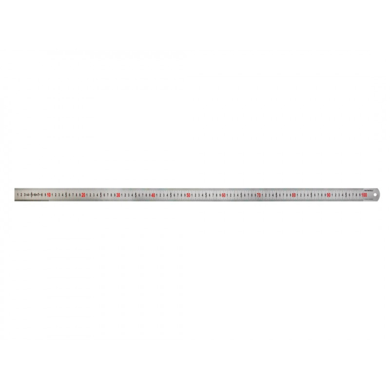 Matt Silver Measuring Rule 1000mm Matt Silver Measuring Rule 1000mm