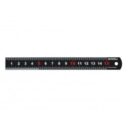 Matt Black Stainless Steel Measuring Rule 150mm