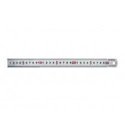 Matt Silver Measuring Rule 300mm
