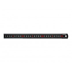 Matt Black Stainless Steel Measuring Rule 300mm