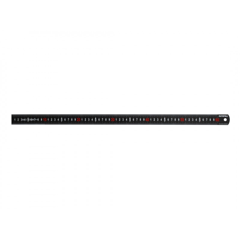Matt Black Stainless Steel Measuring Rule 600mm Matt Black Stainless Steel Measuring Rule 600mm