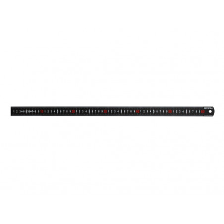 Matt Black Stainless Steel Measuring Rule 600mm