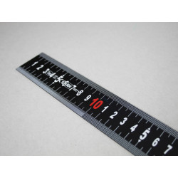 Matt Black Stainless Steel Measuring Rule 1000mm