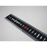 Matt Black Stainless Steel Measuring Rule 1000mm