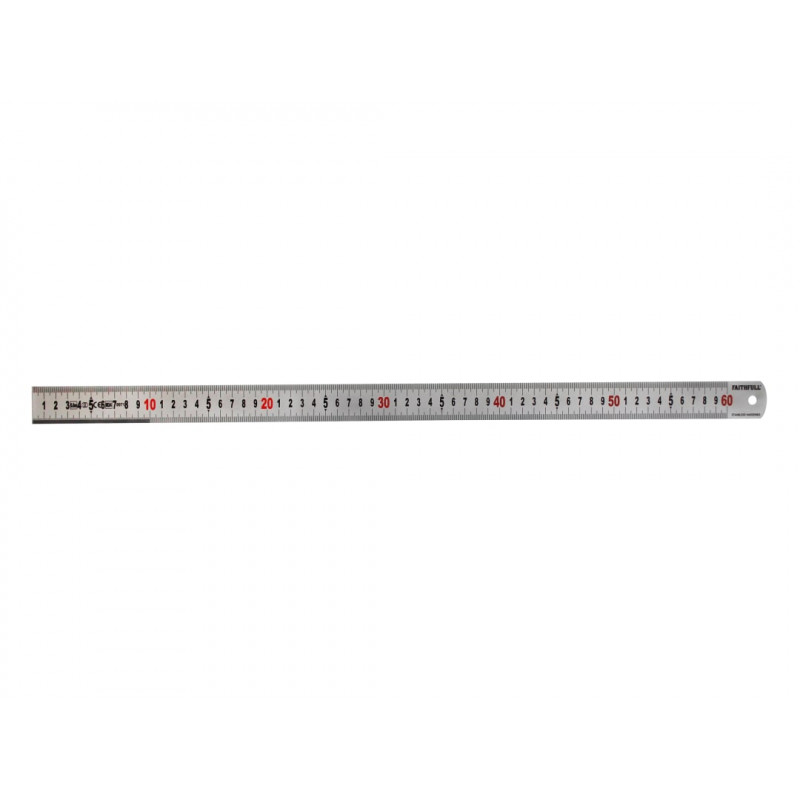 Matt Silver Measuring Rule 600mm Matt Silver Measuring Rule 600mm