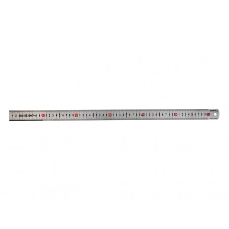 Matt Silver Measuring Rule 600mm