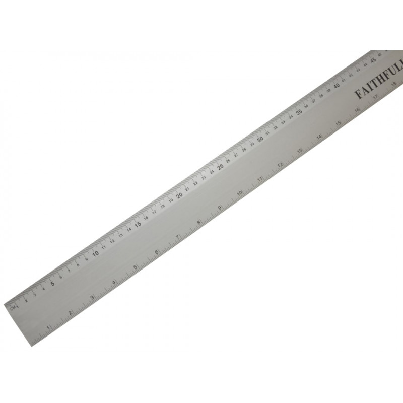 Aluminium Flat Rule 1m/39in Aluminium Flat Rule 1m/39in