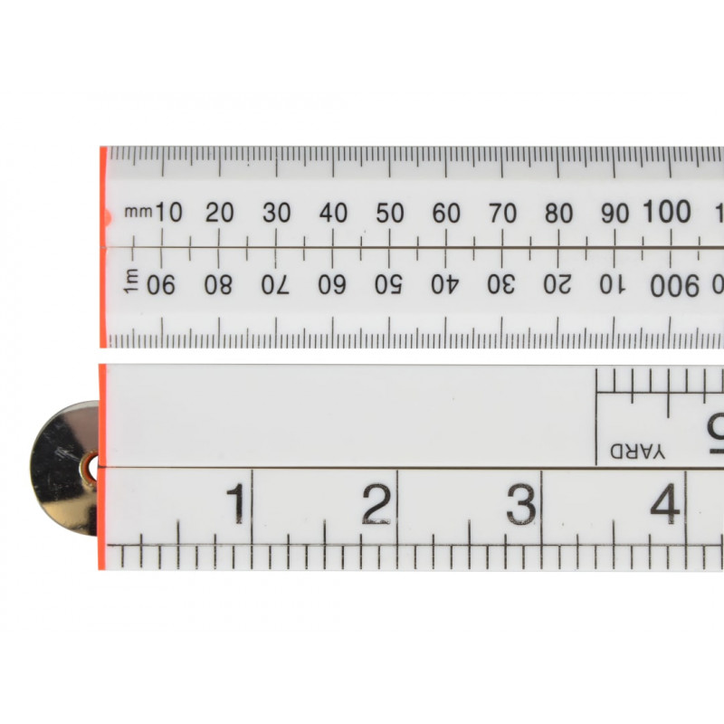 Folding Rule White ABS Plastic 1m (36in) Folding Rule White ABS Plastic 1m (36in)