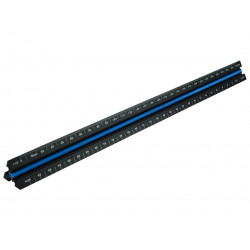 Prestige Tri-Scale Architect Rule Black Aluminium 300mm
