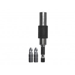 15° Flexi Bit Holder 75mm & PZ2(x2) Bits