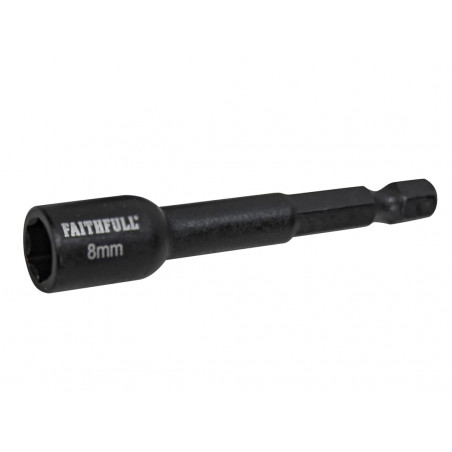 Magnetic Impact Nut Driver 8mm x 1/4in Hex