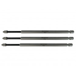 Pozidriv Impact Screwdriver Bits PZ2 x 150mm (Pack 3)