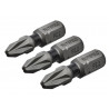 Pozi Impact Screwdriver Bits PZ2 x 25mm (Pack 3)