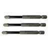 Pozidriv Impact Screwdriver Bits PZ3 x 75mm (Pack 3)