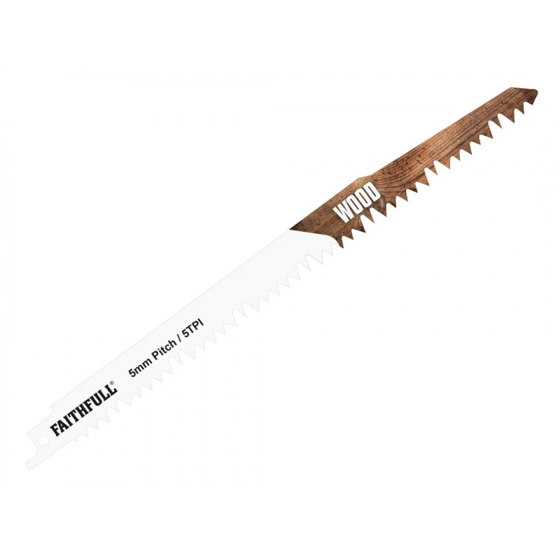 S1531L Sabre Saw Blade Wood 240mm 5 TPI (Pack of 5) S1531L Sabre Saw Blade Wood 240mm 5 TPI (Pack of 5)