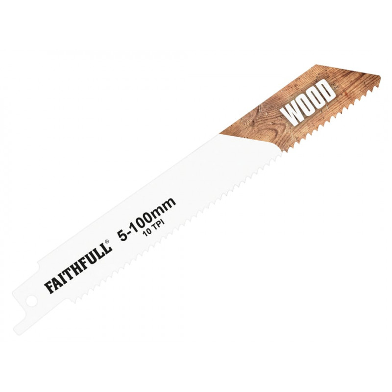 S811H Sabre Saw Blade Wood 150mm 10 TPI (Pack of 5) S811H Sabre Saw Blade Wood 150mm 10 TPI (Pack of 5)