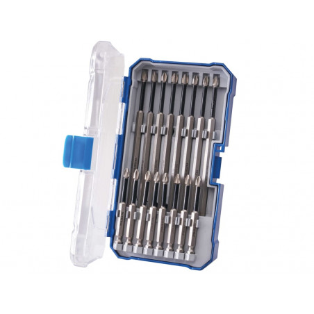 Long Impact Bit Set in Case, 16 Piece