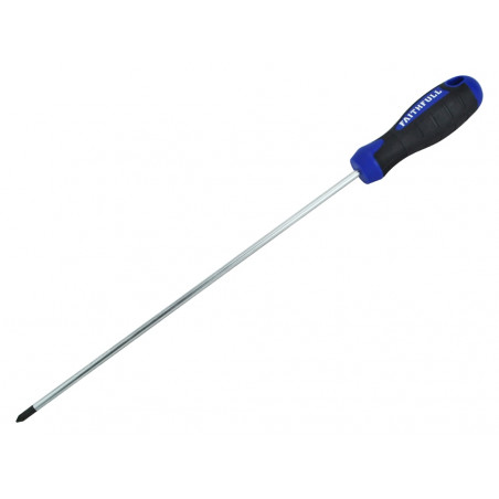 Soft Grip Screwdriver Pozidriv Tip PZ2 x 250mm Long Reach