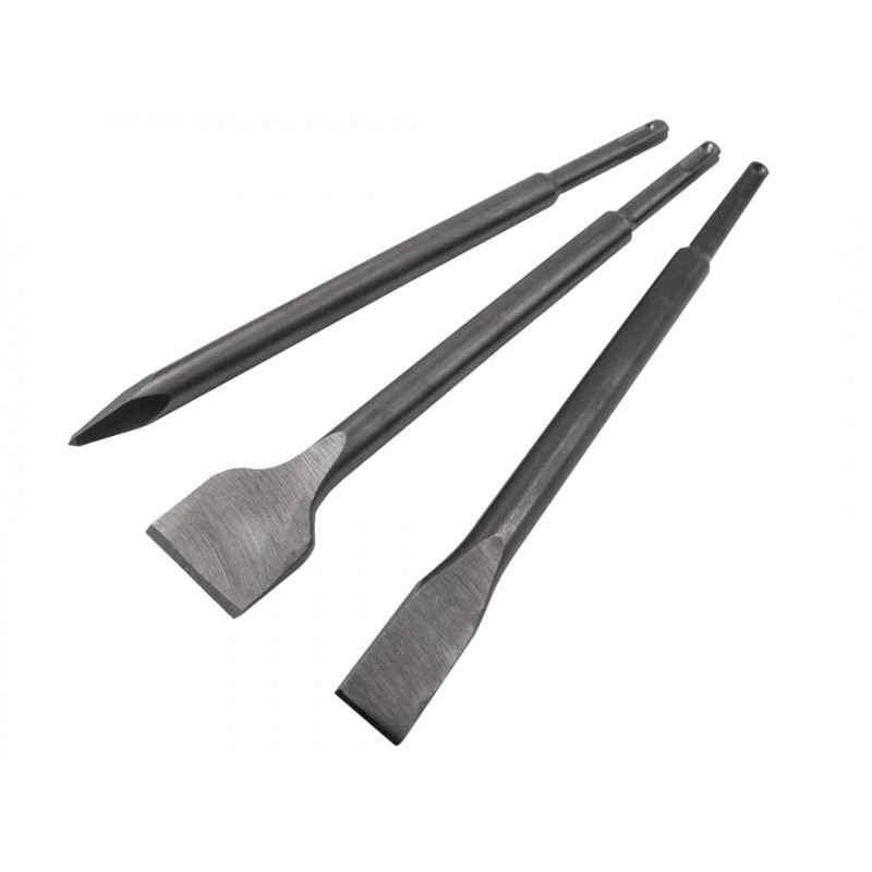 SDS Plus Chisel Set, 3 Piece SDS Plus Chisel Set, 3 Piece