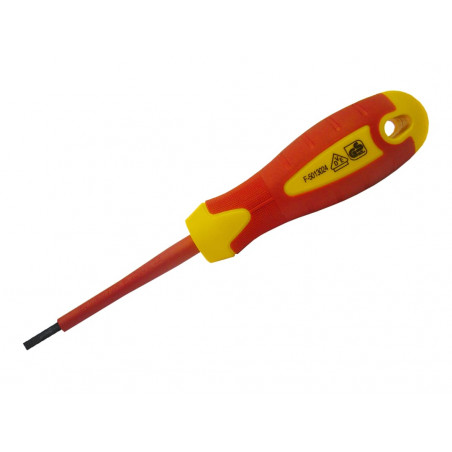 VDE Soft Grip Screwdriver Parallel Slotted Tip 3.5 x 100mm