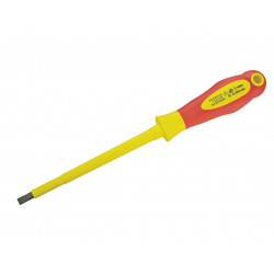 VDE Soft Grip Screwdriver Parallel Slotted Tip 6.5 x 150mm