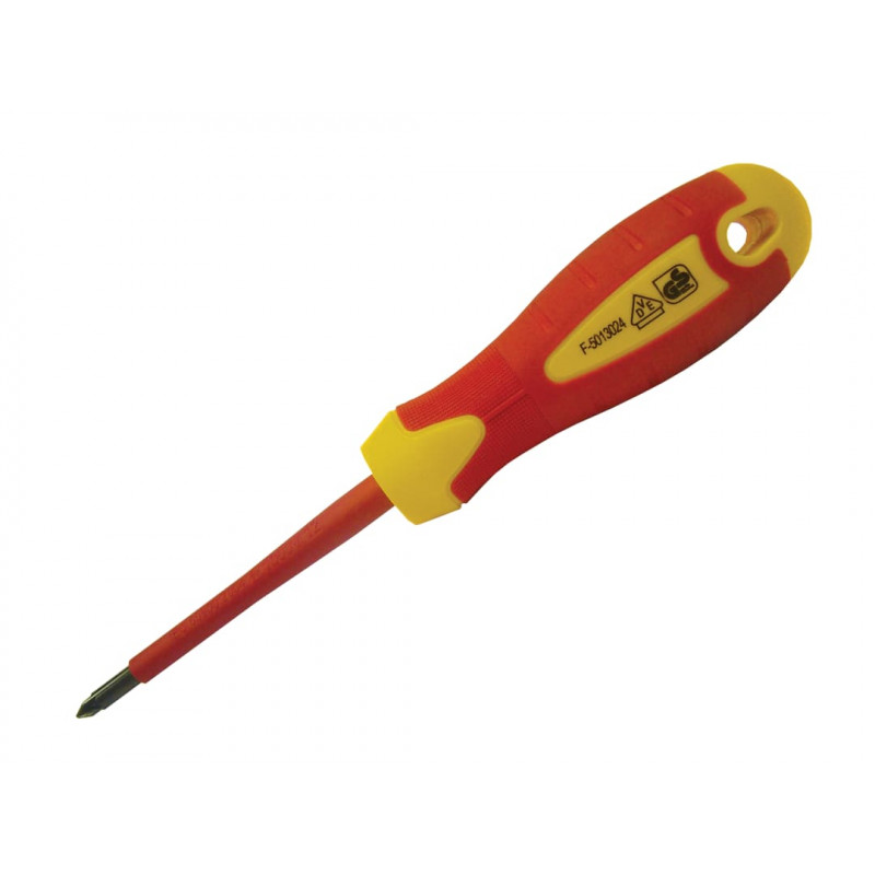 VDE Soft Grip Screwdriver Pozidriv Tip PZ2 x 100mm VDE Soft Grip Screwdriver Pozidriv Tip PZ2 x 100mm