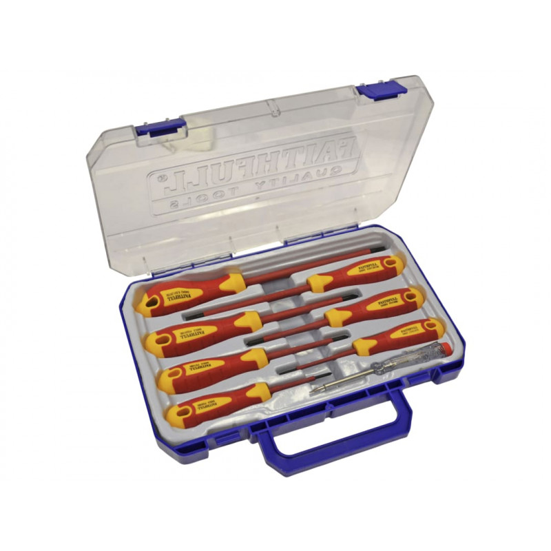 VDE Soft Grip Screwdriver Set (Case), 8 Piece VDE Soft Grip Screwdriver Set (Case), 8 Piece