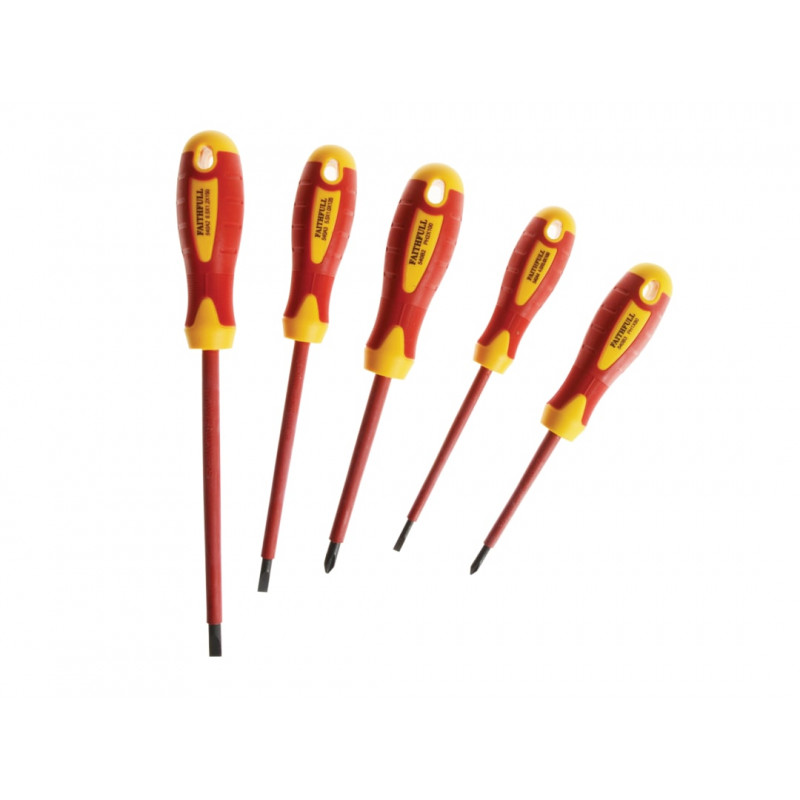 VDE Soft Grip Screwdriver Set, 5 Piece VDE Soft Grip Screwdriver Set, 5 Piece