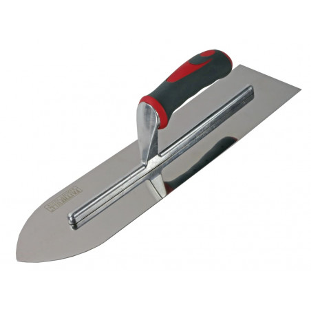 Flooring Trowel Stainless Steel Soft Grip Handle 16 x 4in