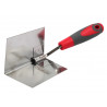 Internal Corner Trowel Stainless Steel Soft Grip Handle 4 x 3 x 3in